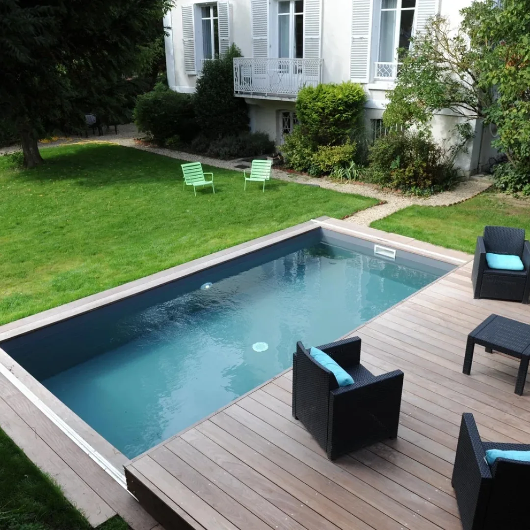 Раздвижная терраса для бассейна в Новороссийске